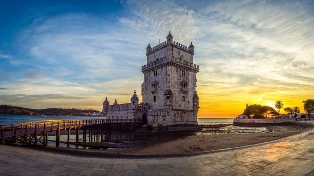 BELEM TOWER IN LISBON PORTUGAL