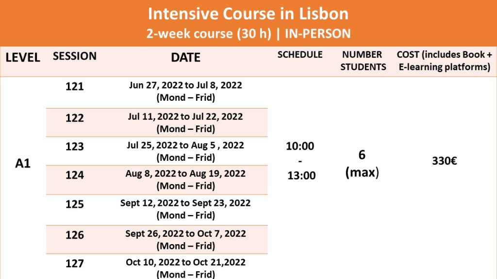 2-week portuguese course
