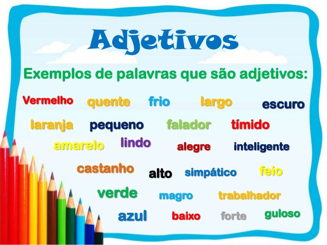 Adjetivos level B1 portuguese
