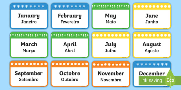 months in portuguese