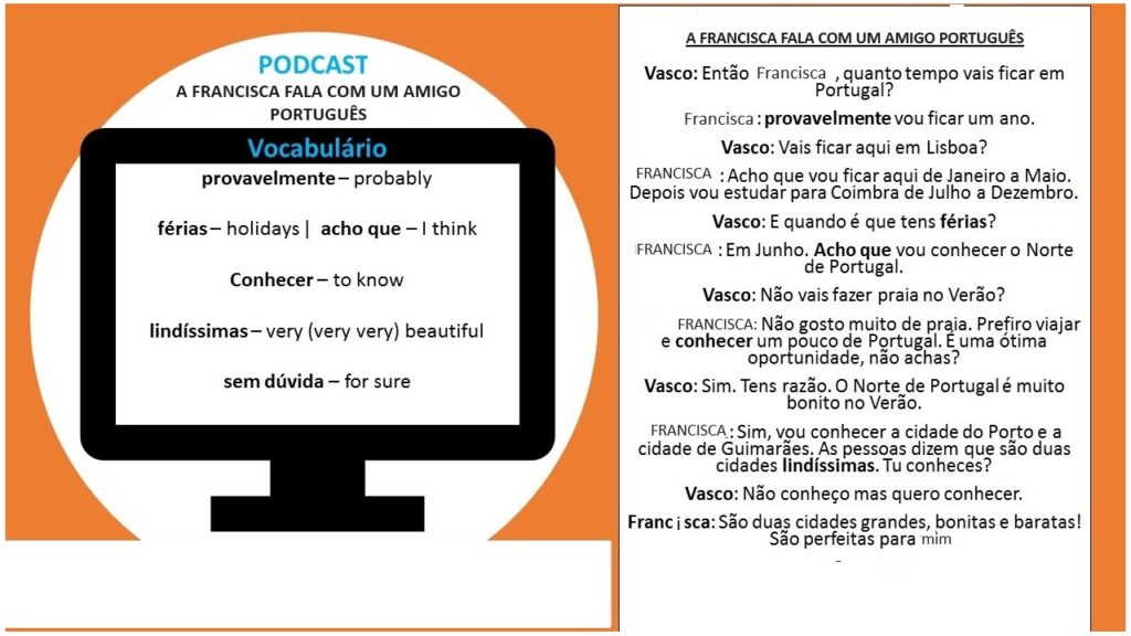 portuguese podcast - level a1 - a francisca