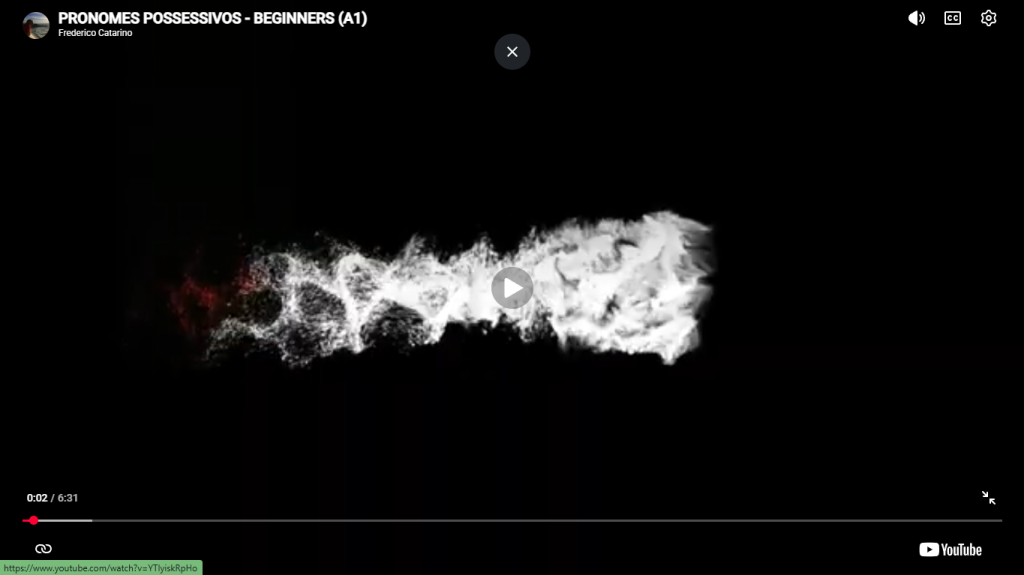 pronomes possessivos level A1