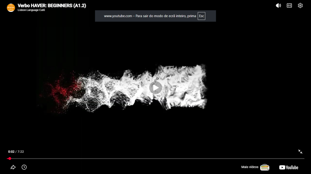 verbo haver video portuguese