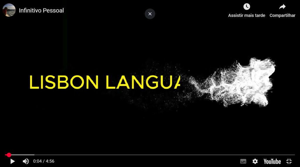 Infinitive pessoal (video)