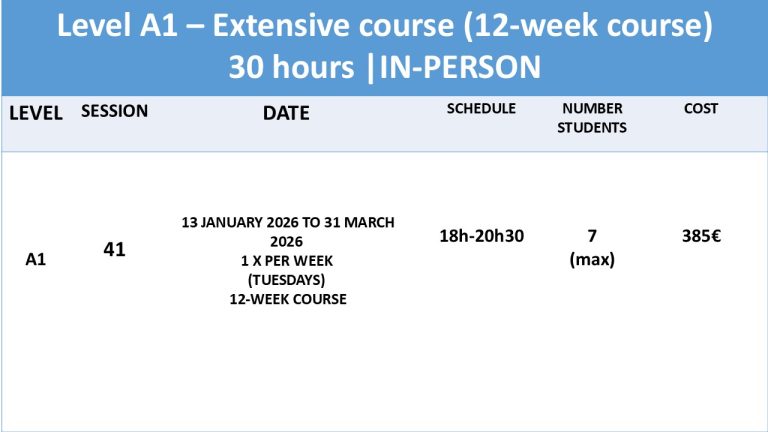 portuguese extensive course 2026