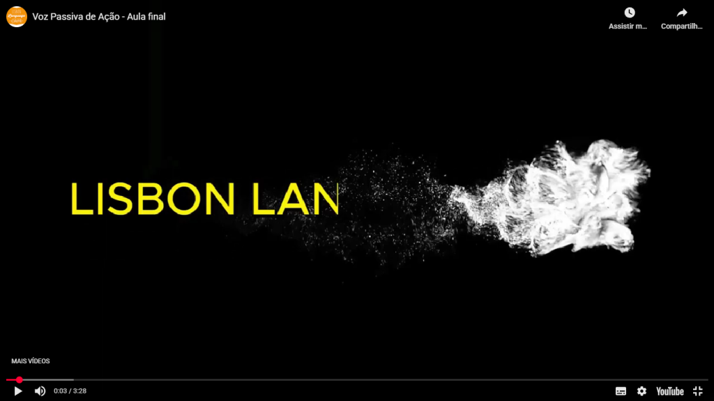 Passive voice in portuguese - final lesson