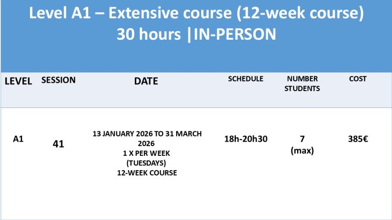 A1 extensive course portuguese