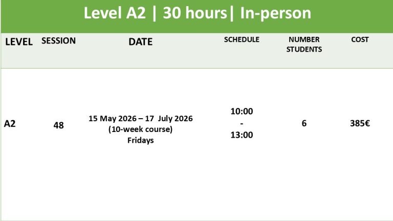 portuguese course may 2026